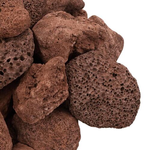 Vulkanske sten 10 kg 5-8 cm rød