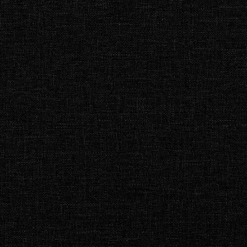 Bænk med ryglæn 120x62x75,5 cm stof sort