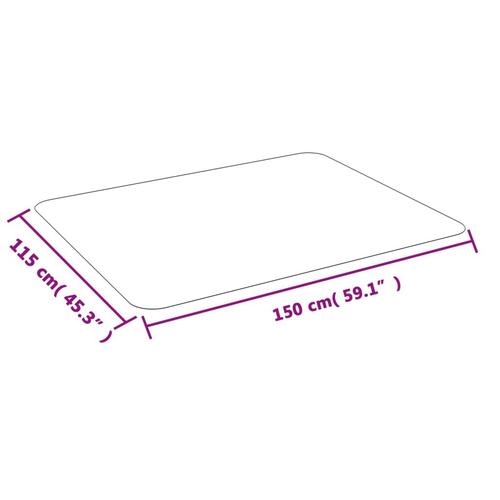 Stoleunderlag til laminat eller tæppe 150x115 cm PVC