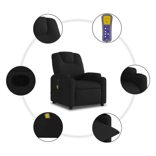 Massagestol stof sort