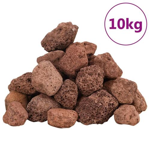 Vulkanske sten 10 kg 3-5 cm rød