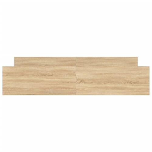 Sengeramme med sengegavl og fodgærde 180x200 cm sonoma-eg