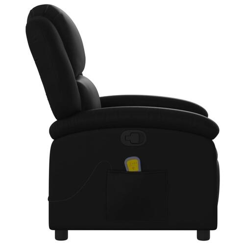 Massagestol kunstlæder sort