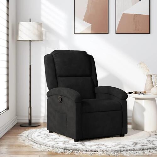 Lænestol velour sort