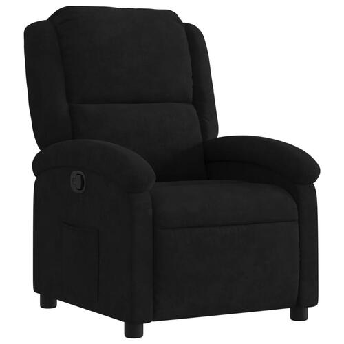 Lænestol velour sort
