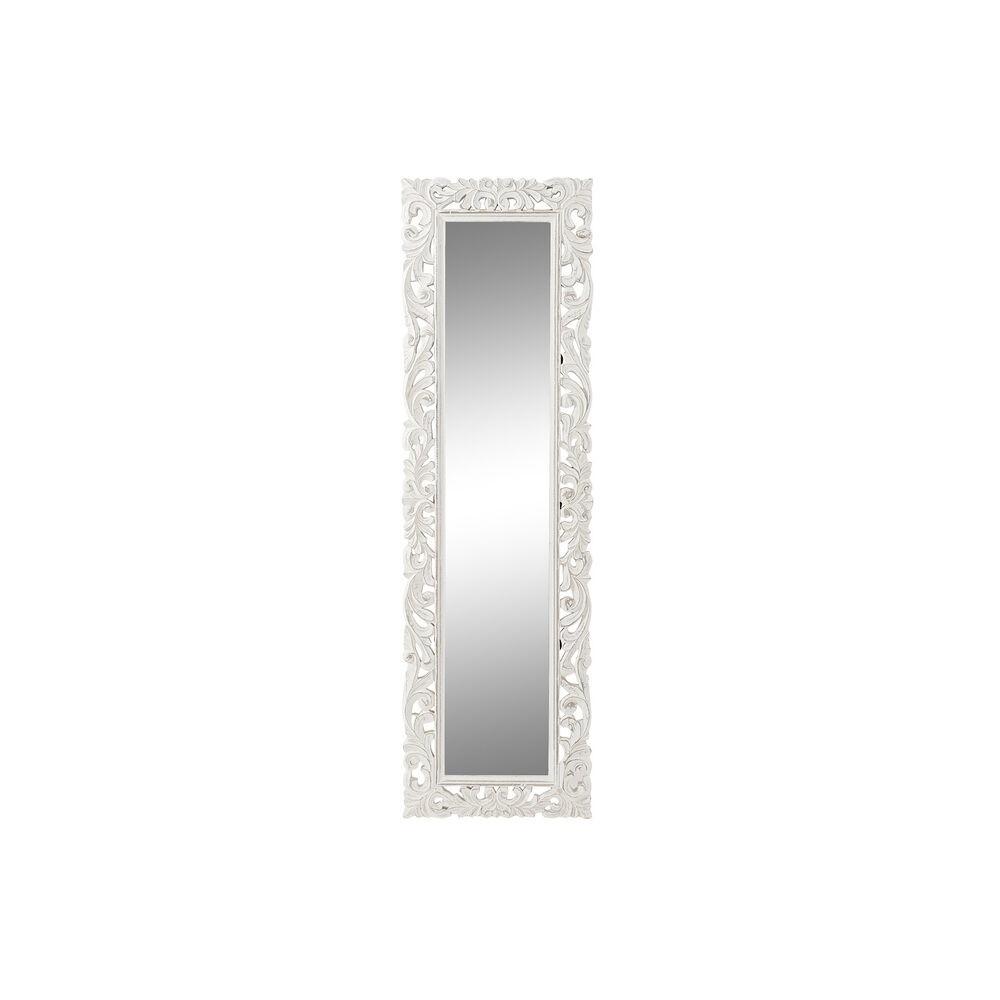 Vægspejl Spejl Hvid Mangotræ (44 x 3 x 151 cm)