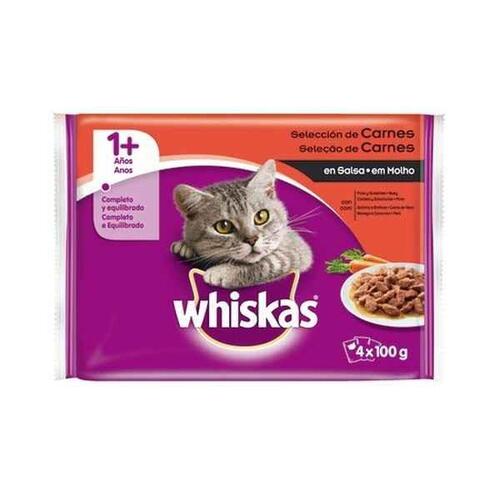 Kattemad Whiskas (4 x 100 g) (OUTLET A+)