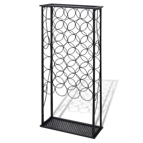 Vinreol til 28 flasker metal