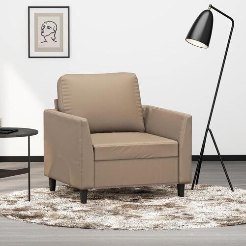 Lænestol 60 cm kunstlæder Cappuccino