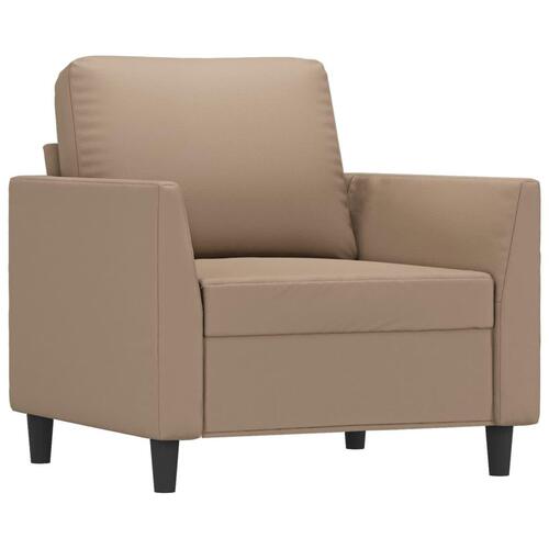 Lænestol 60 cm kunstlæder Cappuccino