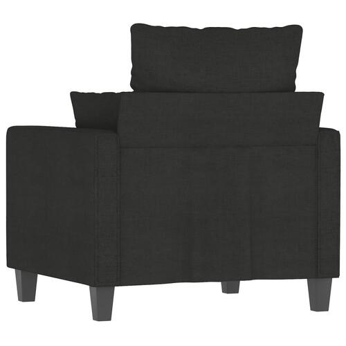 Lænestol 60 cm stof sort