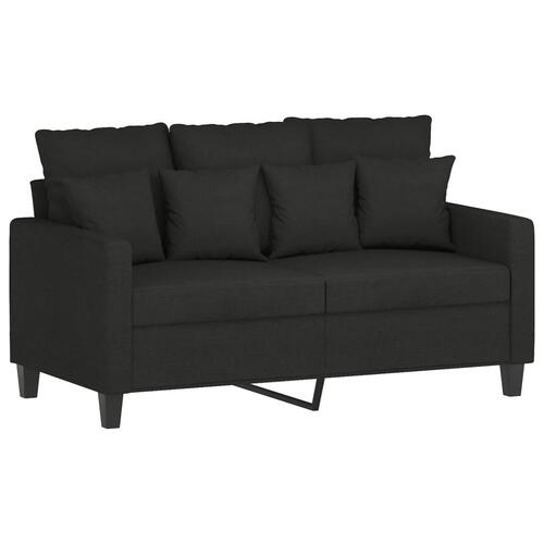 3 personers sofa med puder stof sort