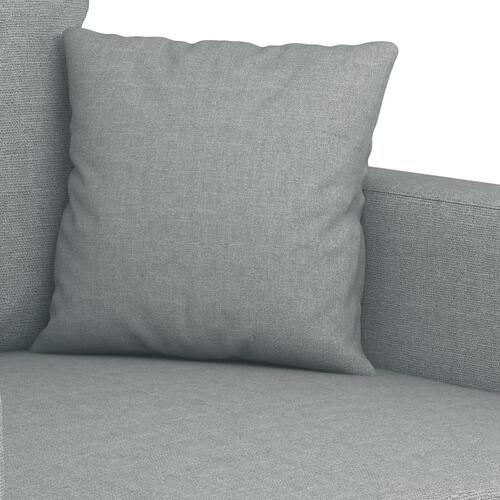 2 personers sofa med hynder stof lysegrå