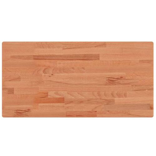 Bordplade til badeværelse 100x50x1,5 cm ubehandlet massiv bøg
