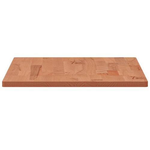 Bordplade til badeværelse 100x50x1,5 cm ubehandlet massiv bøg