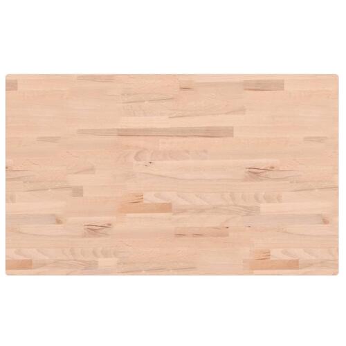 Bordplade til badeværelse 100x60x2,5 cm massivt bøgetræ