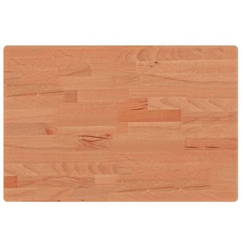 Bordplade til badeværelse 60x40x2,5 cm massivt bøgetræ