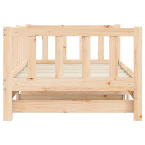 Daybed med udtræk 90x190 cm massivt fyrretræ