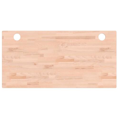 Skrivebordsplade 100x50x2,5 cm massivt bøgetræ