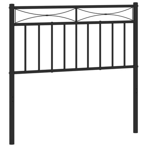Sengegavl 90 cm metal sort