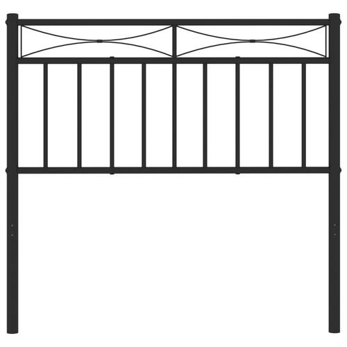 Sengegavl 90 cm metal sort