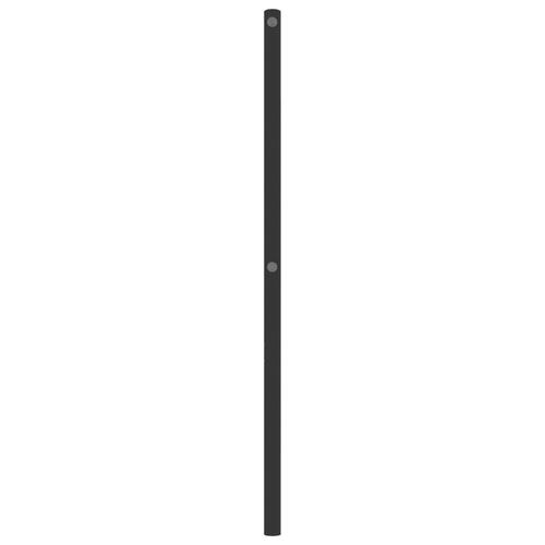 Sengegavl 90 cm metal sort