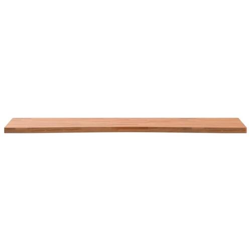 Skrivebordsplade 110x(55-60)x2,5 cm massivt bøgetræ