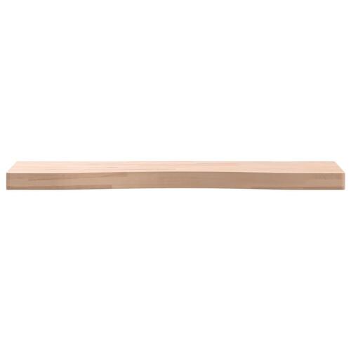 Skrivebordsplade 80x(36-40)x4 cm massivt bøgetræ