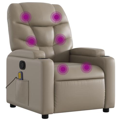 Massagestol kunstlæder cappuccino