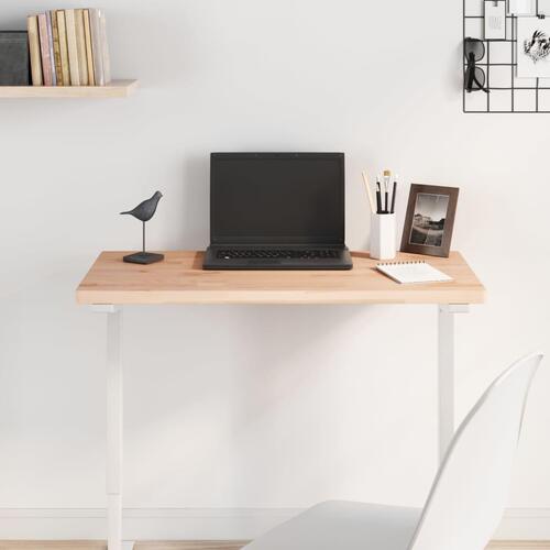 Bordplade 80x40x2,5 cm rektangulær massivt bøgetræ