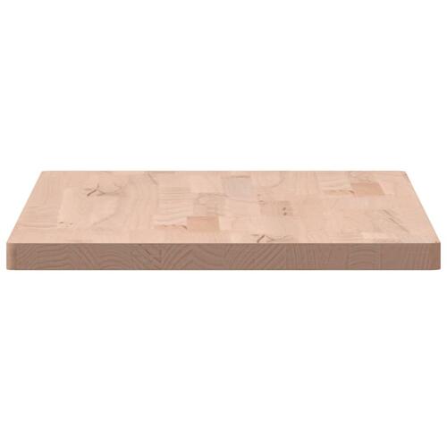 Bordplade 80x40x2,5 cm rektangulær massivt bøgetræ