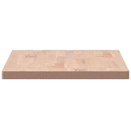 Bordplade til badeværelse 80x40x2,5 cm massivt bøgetræ