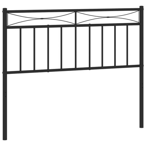 Sengegavl 107 cm metal sort