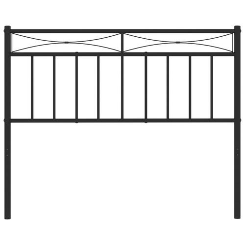 Sengegavl 107 cm metal sort