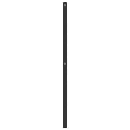 Sengegavl 107 cm metal sort