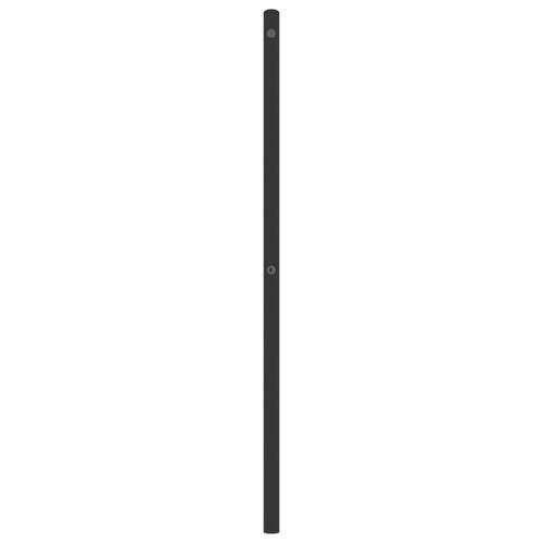 Sengegavl 193 cm metal sort