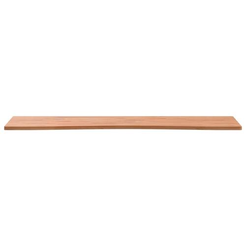 Skrivebordsplade 100x(55-60)x1,5 cm massivt bøgetræ