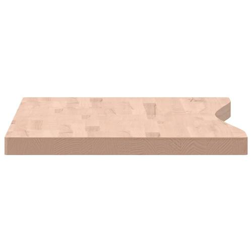 Skrivebordsplade 110x(50-55)x4 cm massivt bøgetræ