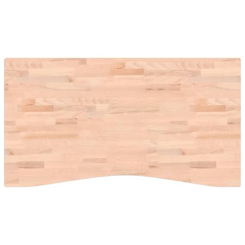 Skrivebordsplade 110x(55-60)x4 cm massivt bøgetræ