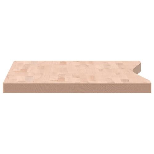 Skrivebordsplade 110x(55-60)x4 cm massivt bøgetræ