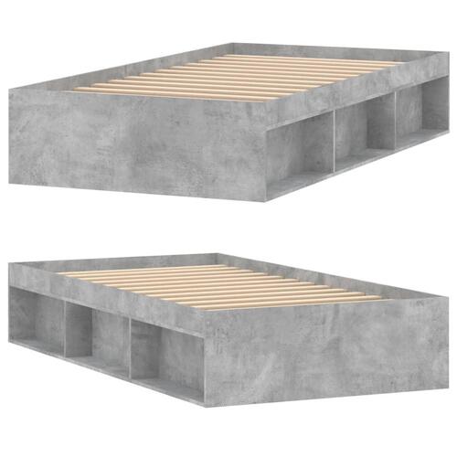 Sengeramme 100x200 cm betongrå