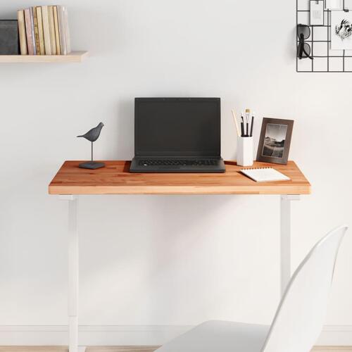 Bordplade 80x40x2,5 cm rektangulær massivt bøgetræ
