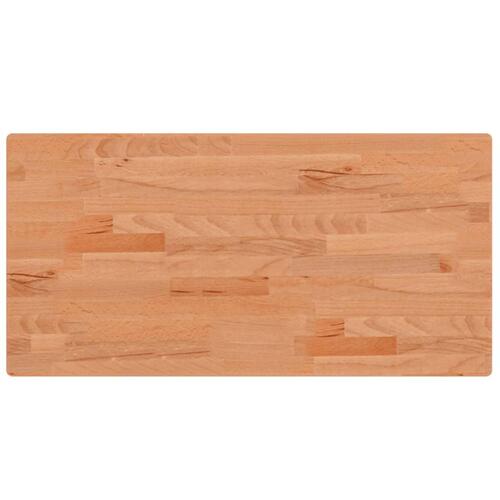 Bordplade 80x40x2,5 cm rektangulær massivt bøgetræ
