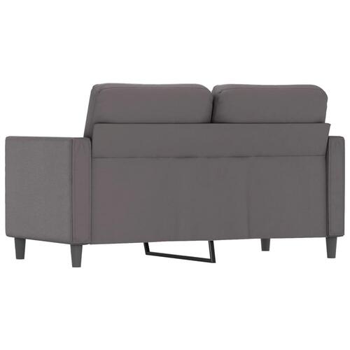 2-personers sofa 120 cm kunstlæder grå