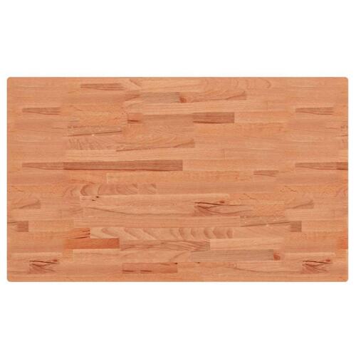 Bordplade til badeværelse 100x60x1,5 cm massivt bøgetræ