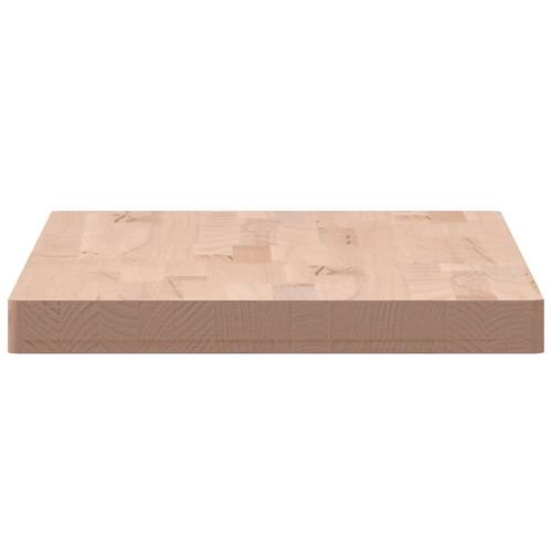 Bordplade til badeværelse 100x50x4 cm massivt bøgetræ