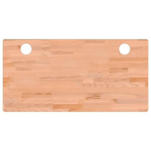 Skrivebordsplade 110x55x1,5 cm massivt bøgetræ