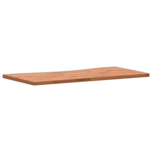 Skrivebordsplade 100x(45-50)x2,5 cm massivt bøgetræ