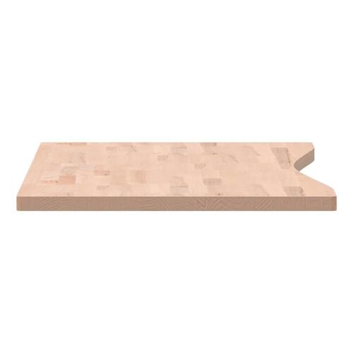 Skrivebordsplade 110x(50-55)x2,5 cm massivt bøgetræ