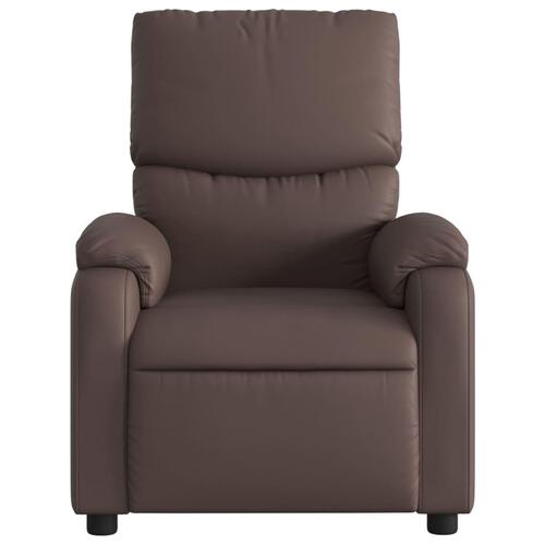 Massagestol kunstlæder brun